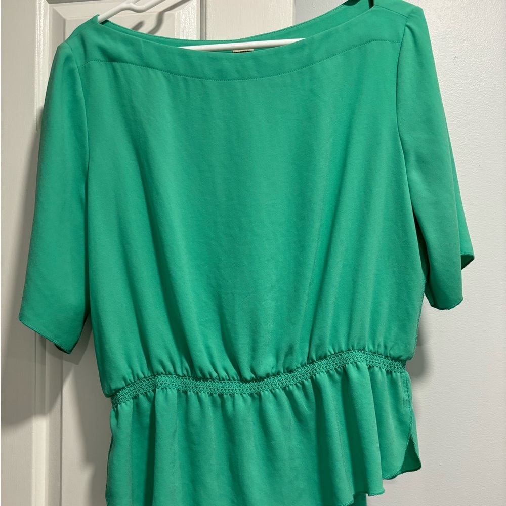 Boatneck Polyester Short Sleeve Shirt